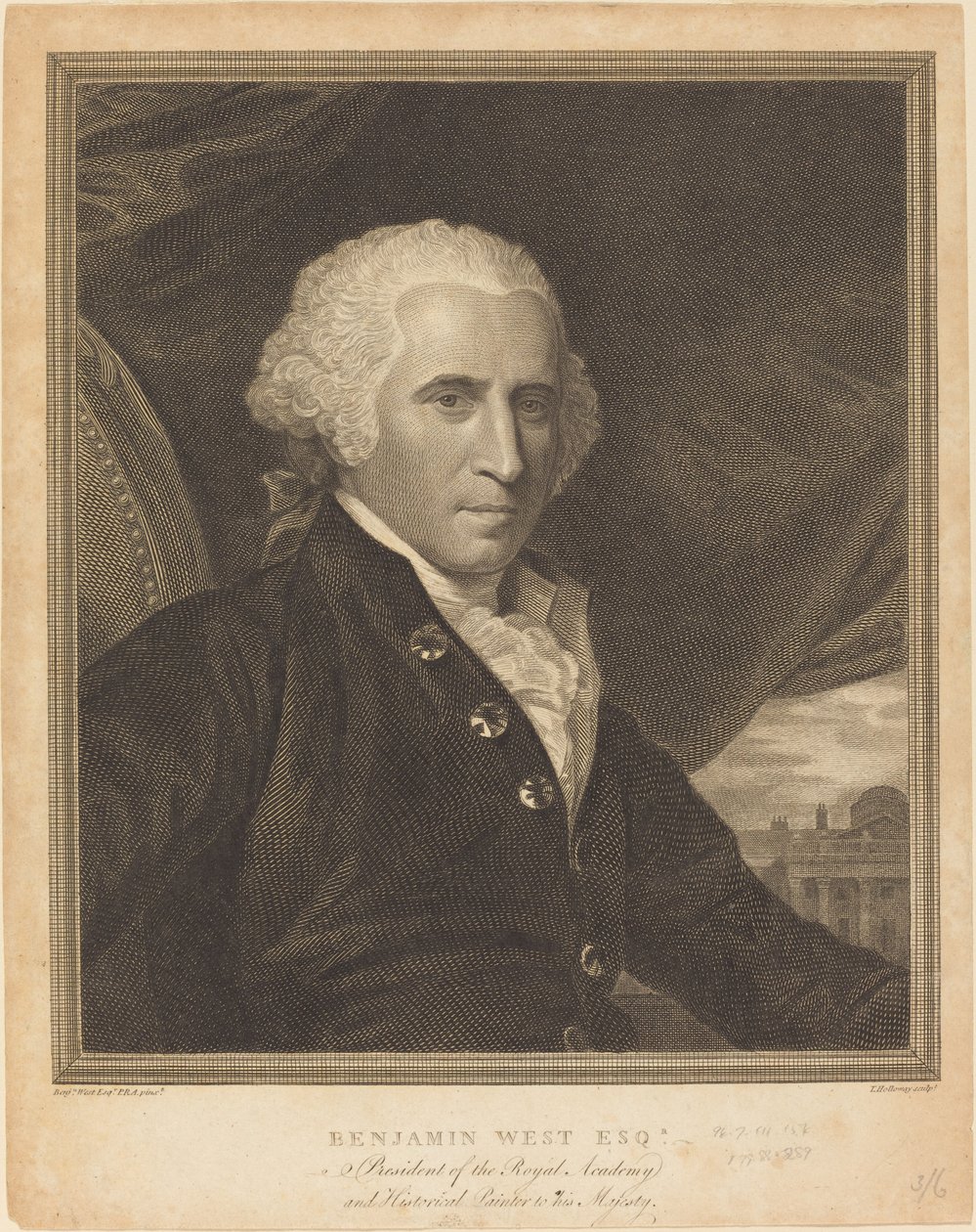 Benjamin West autorstwa Thomas Holloway