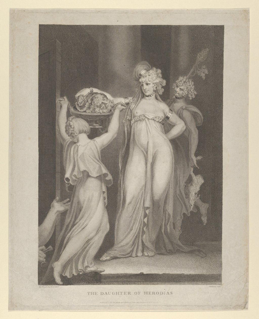 Córka Herodiady Salome przyjmująca Głowę Jana Chrzciciela, Ew. Mateusza 14:10-11..., 1798. autorstwa Thomas Holloway