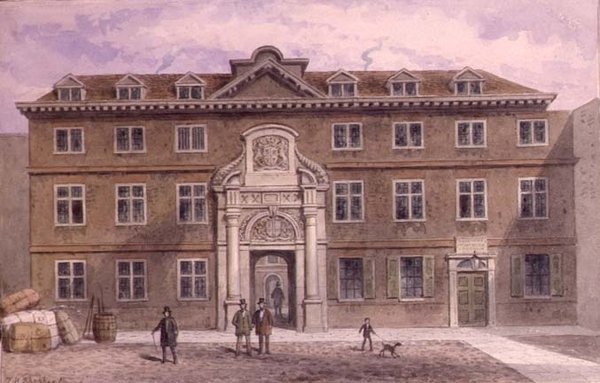 Blackwell Hall, ok. 1820 (akwarela) autorstwa Thomas Hosmer Shepherd