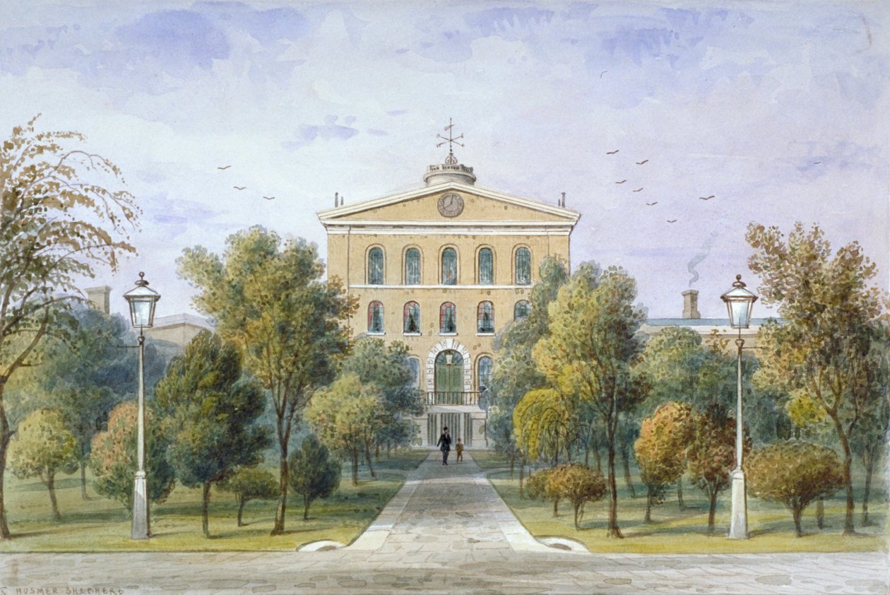 Więzienie Bridewell w Tothill Fields, Westminster, Londyn, ok. 1850 autorstwa Thomas Hosmer Shepherd