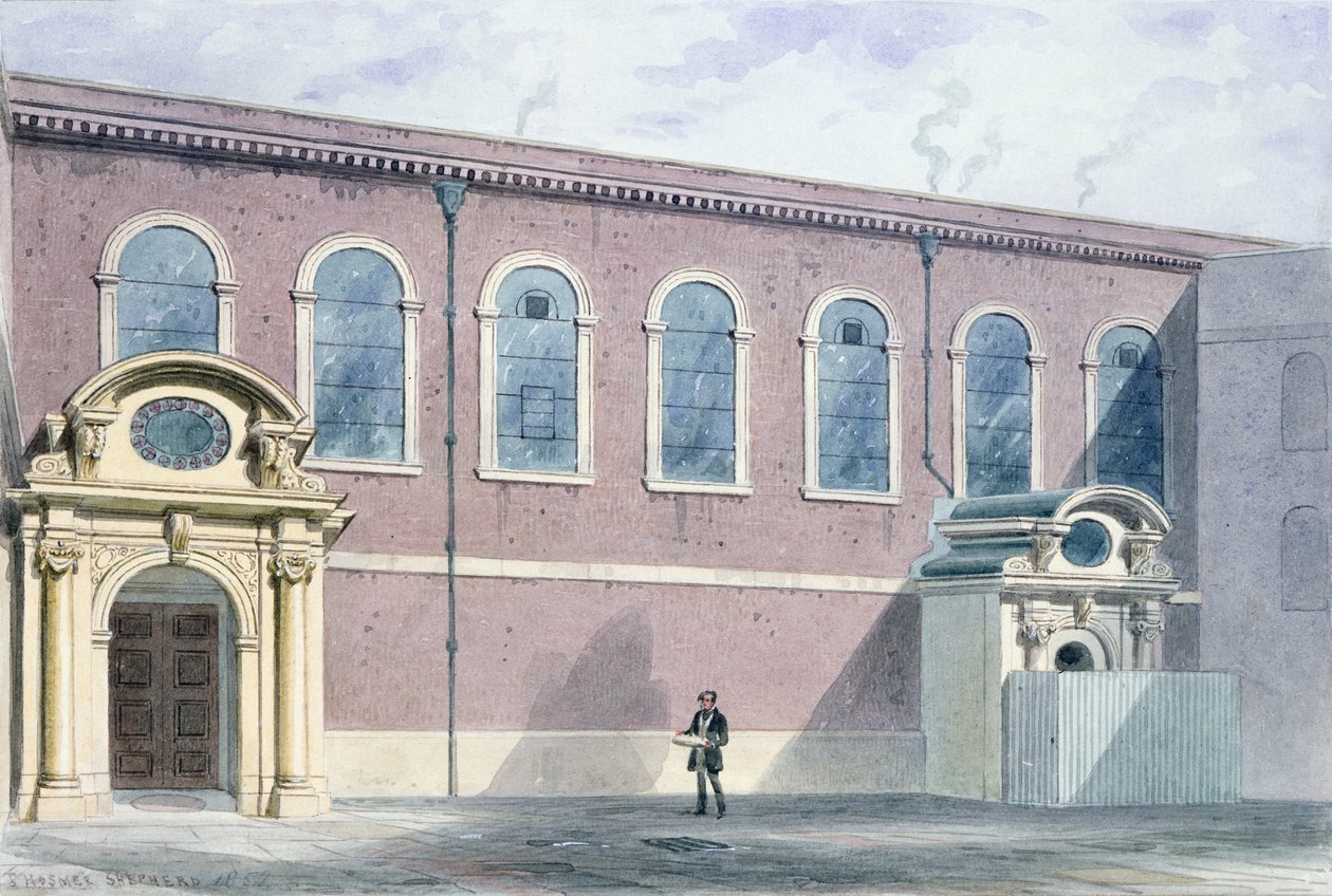 Sala Pasmanteryjna, 1852 autorstwa Thomas Hosmer Shepherd