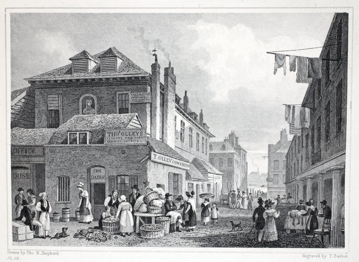 Hungerford Market, Strand, z "London and it