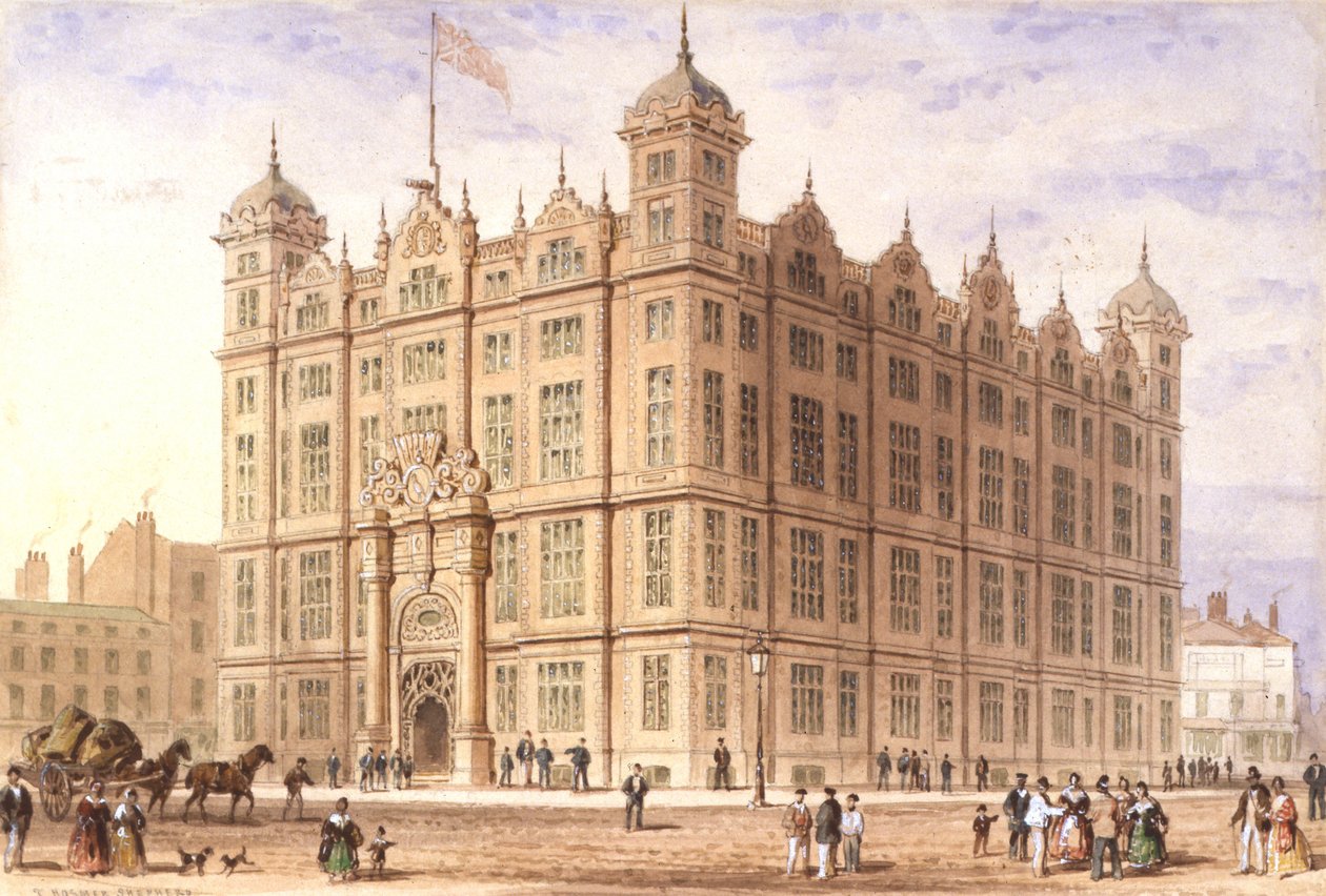 Dom marynarzy Liverpoolu, 1850 autorstwa Thomas Hosmer Shepherd