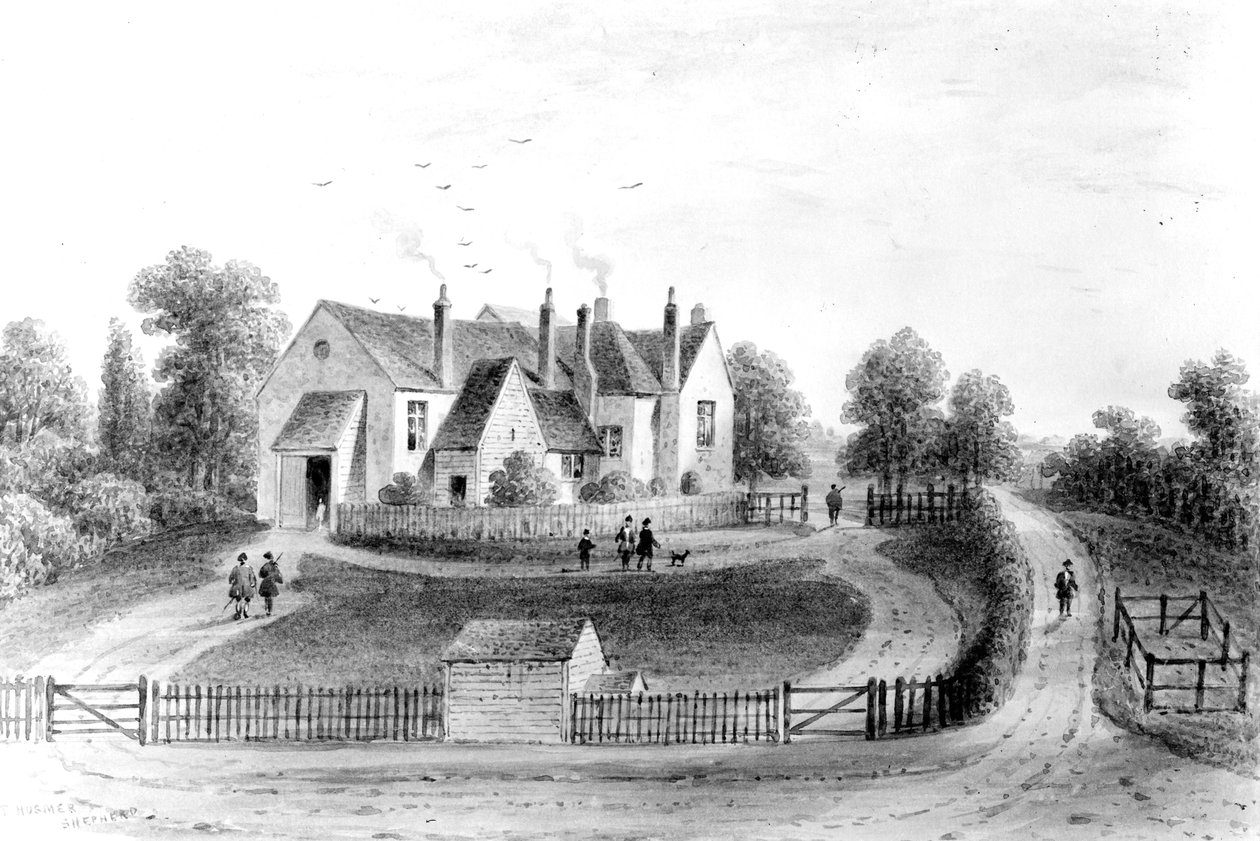 Dom Bankietowy Lorda Burmistrza, Oxford Road, c.1840 (rysunek) autorstwa Thomas Hosmer Shepherd