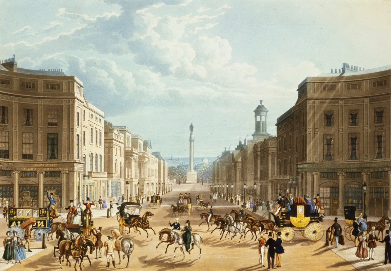 Dolna Regent Street, wyd. Ackermann, c.1835 (patrz także 192750) autorstwa Thomas Hosmer Shepherd