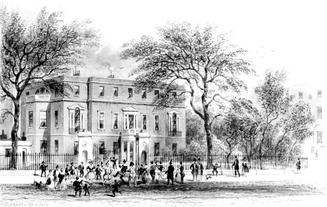 Dom pani Montagu, Portman Square autorstwa Thomas Hosmer Shepherd