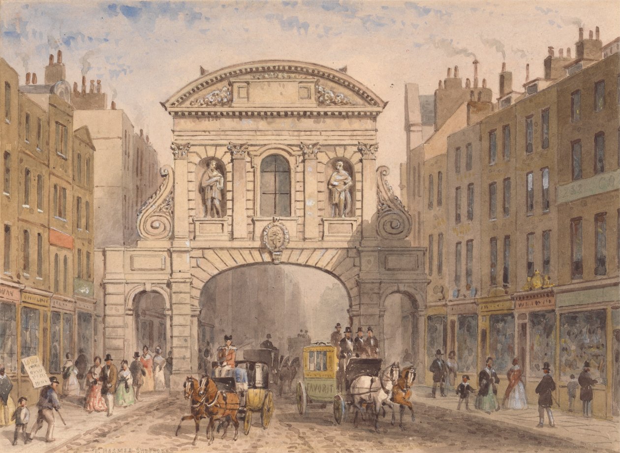 Temple Bar autorstwa Thomas Hosmer Shepherd