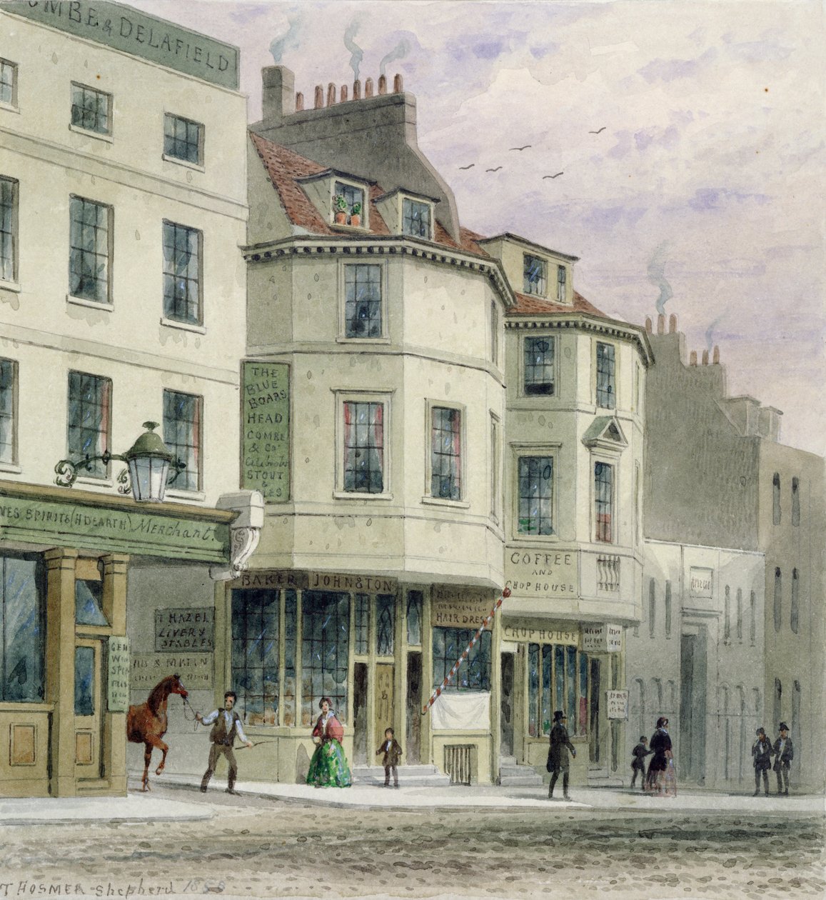 The Boars Head Inn, King Street, Westminster, 1858 autorstwa Thomas Hosmer Shepherd