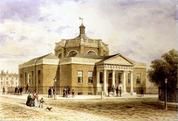 Guildhall, Westminster (akwarela na papierze) autorstwa Thomas Hosmer Shepherd
