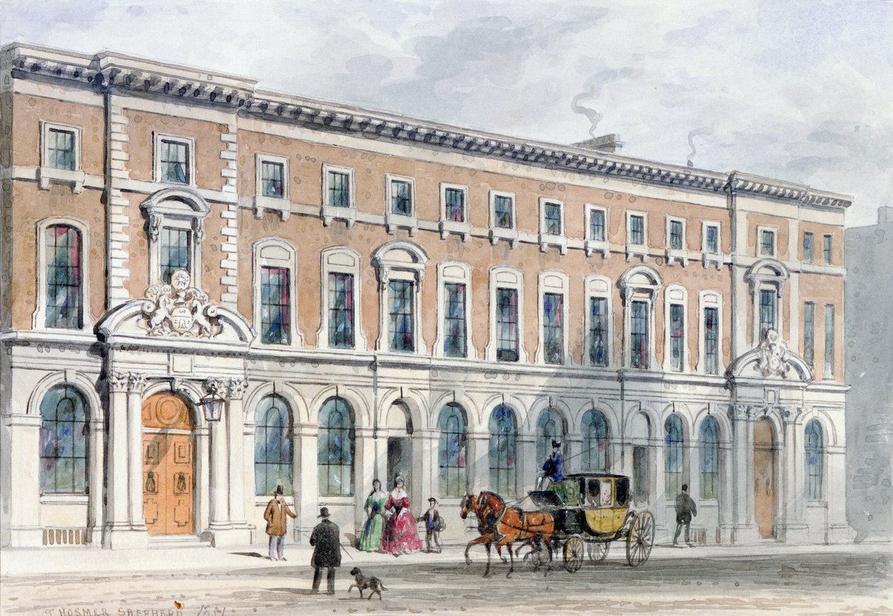 Nowy budynek Merchant Taylors and Hall, 1853 autorstwa Thomas Hosmer Shepherd
