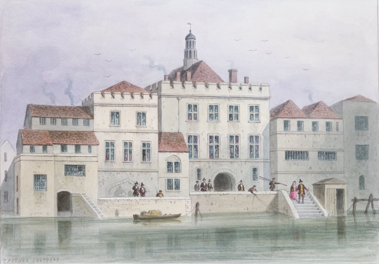 Widok na starą halę handlarzy ryb, 1650 autorstwa Thomas Hosmer Shepherd