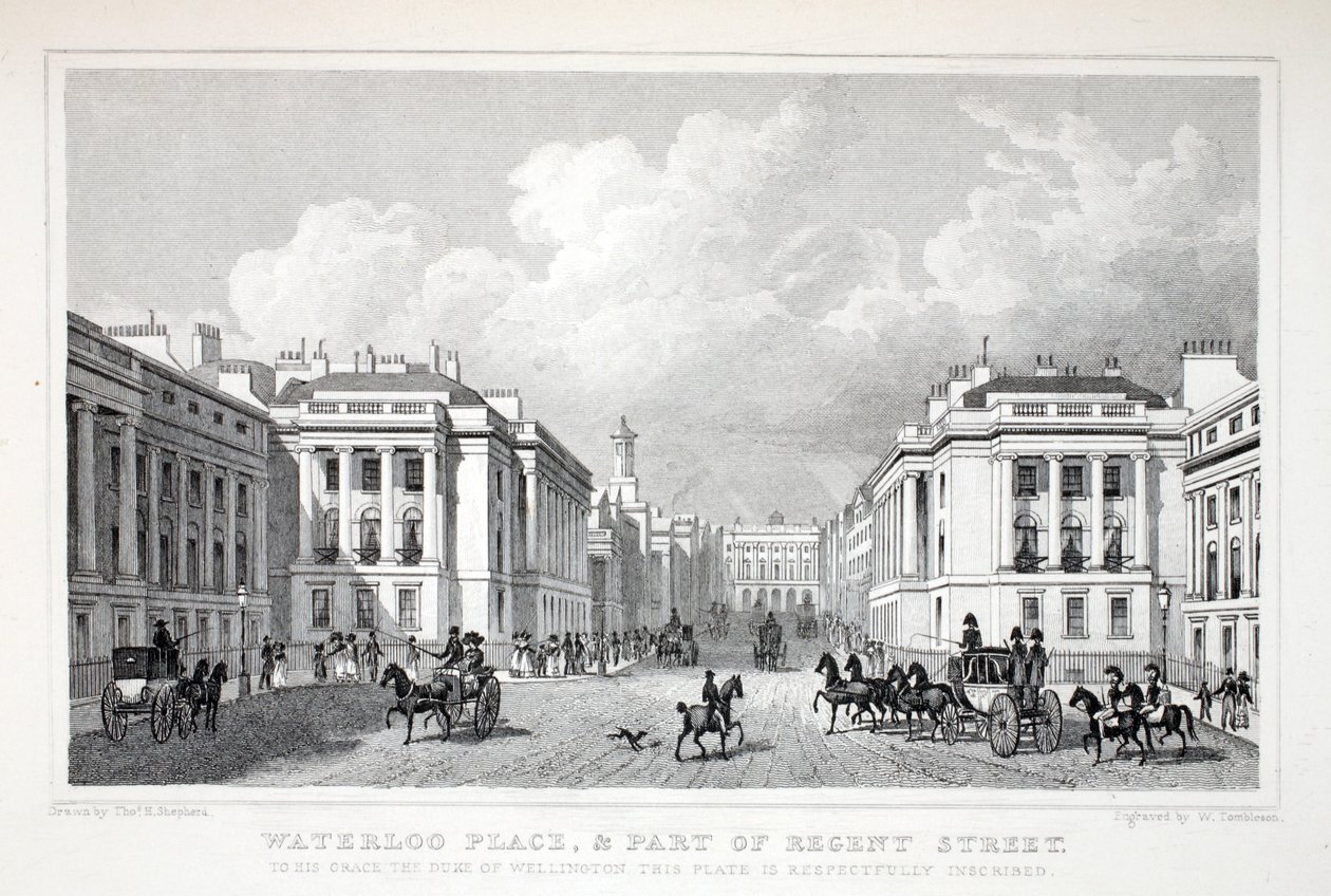 Waterloo Place, i część Regent Street, z "London and it