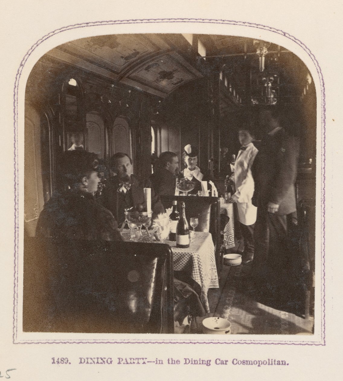 Przyjęcie w wagonie restauracyjnym Cosmopolitan autorstwa Thomas Houseworth