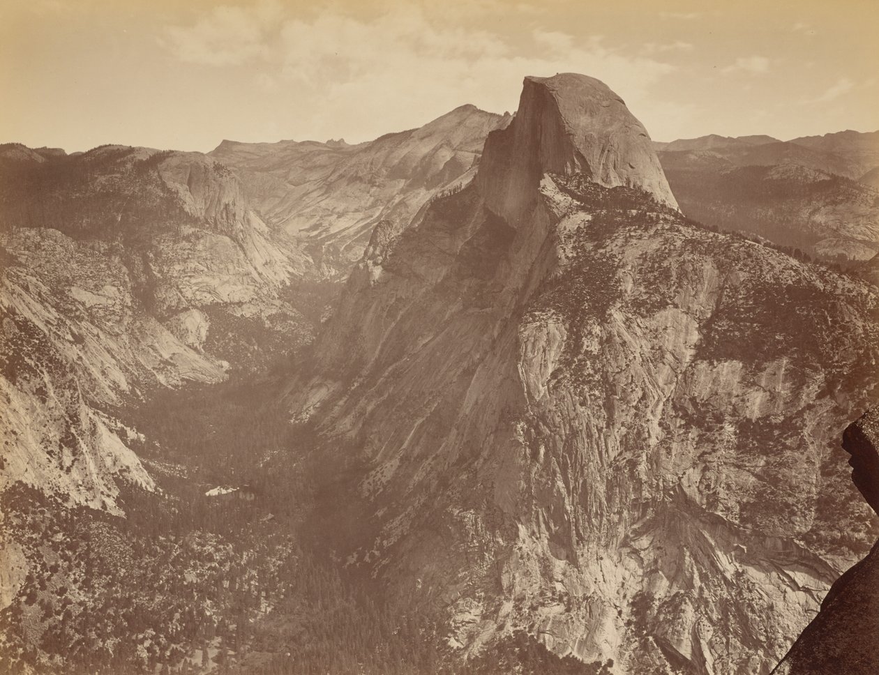 [Pół kopuły z Glacier Point, Yosemite]. autorstwa Thomas Houseworth and Company