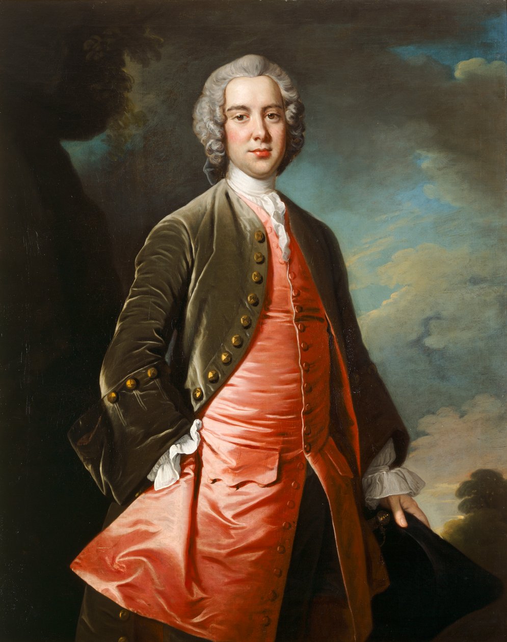 Abraham Acworth Esq. ok. 1745 (olej na płótnie) autorstwa Thomas Hudson