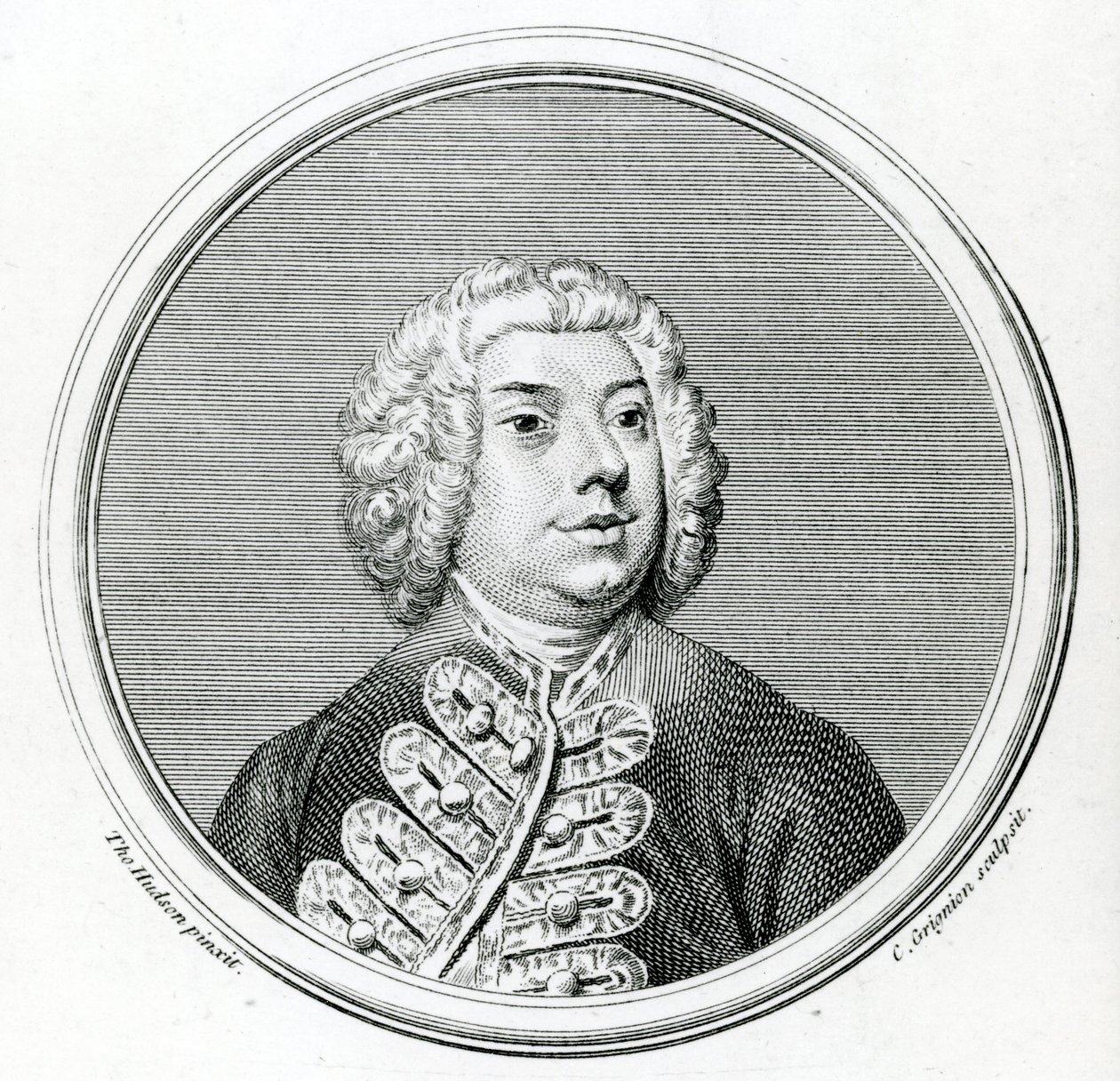Francesco Bernardi Senesino (1686-1758) (mezzotinta) autorstwa Thomas Hudson