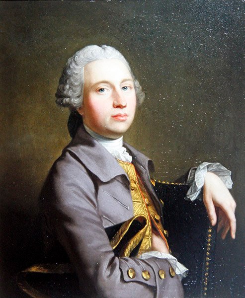 Portret dżentelmena (olej na płótnie) autorstwa Thomas Hudson