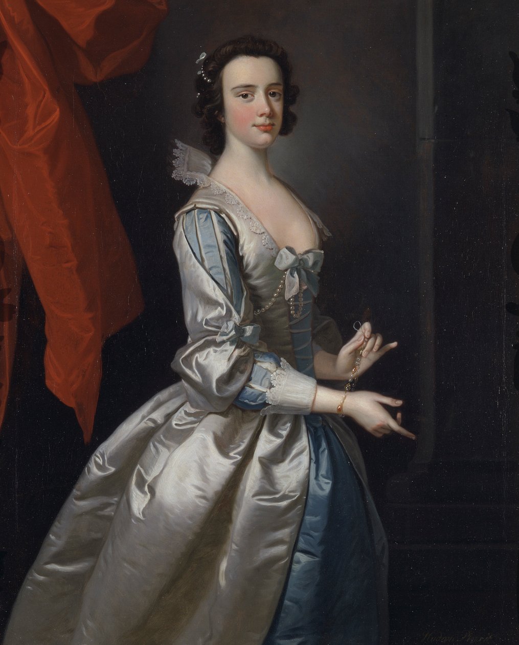 Portret kobiety, prawdopodobnie Elizabeth Aislabie, z Studley Royal, Yorkshire autorstwa Thomas Hudson