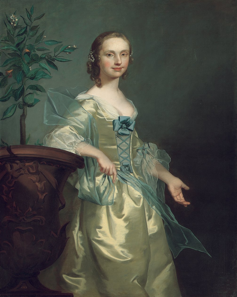 Portret damy, podobno Isabella Courtenay autorstwa Thomas Hudson