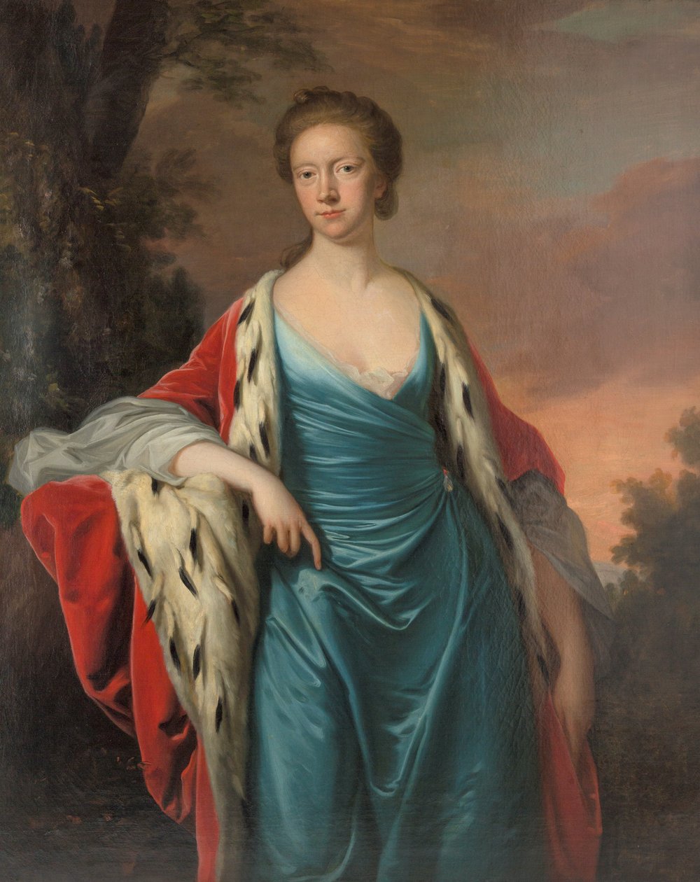 Księżniczka Mary z Wielkiej Brytanii 1723-1772, Landgravine Hesji-Kassel, lata 50. XVIII wieku. autorstwa Thomas Hudson