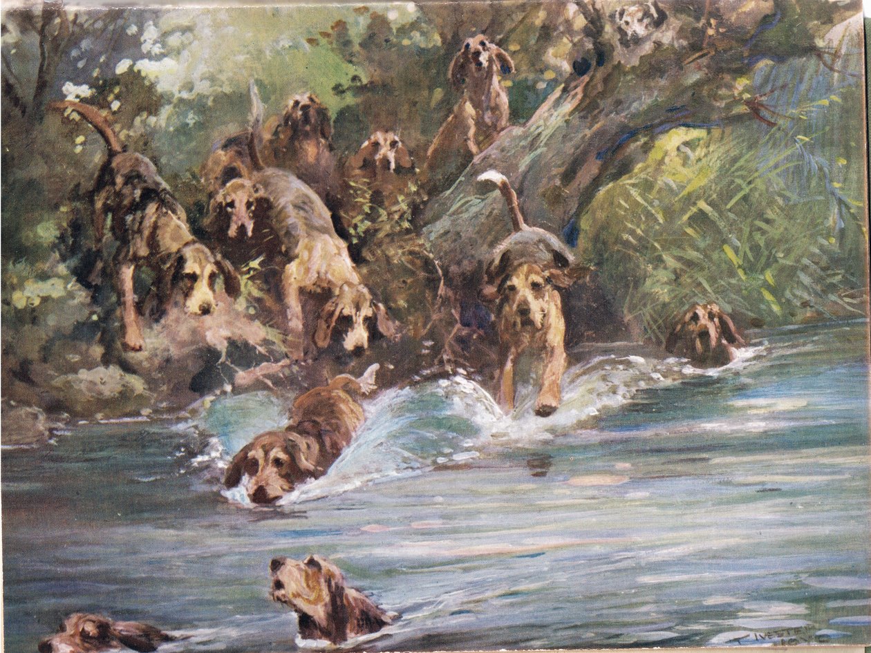 Into the River, ilustracja z filmu „Ogary” autorstwa Thomas Ivester Lloyd