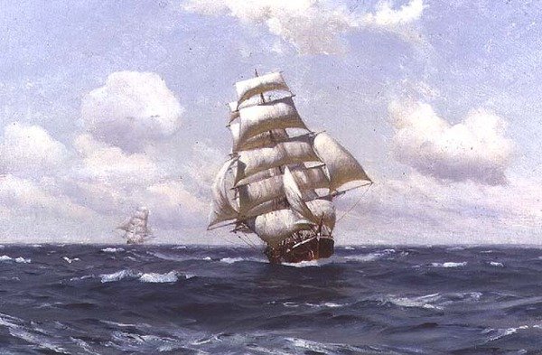Pogodny wiatr autorstwa Thomas J. Somerscales