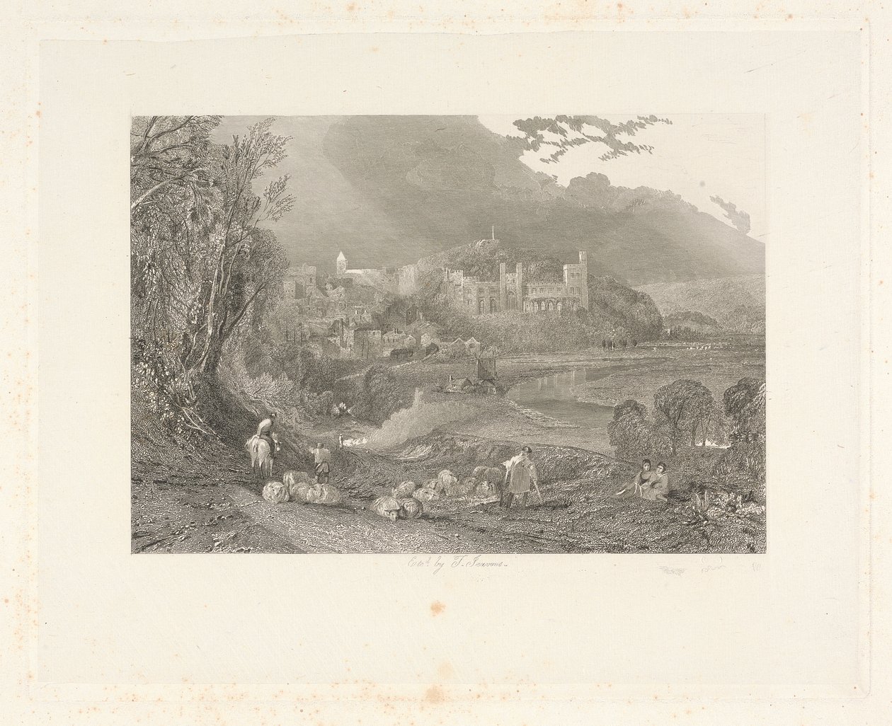 Zamek i miasto Arundel, Sussex autorstwa Thomas Jeavons