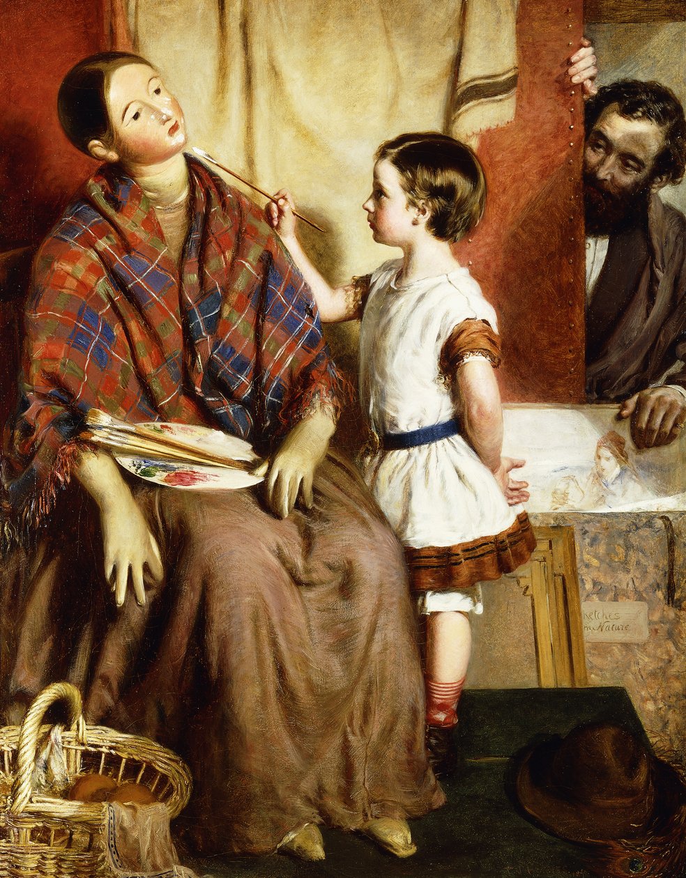 Pierwsza próba, 1860 autorstwa Thomas John Hughes