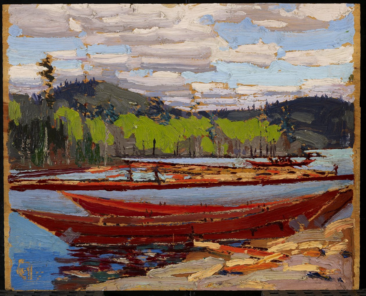 Łodzie, lato 1916 autorstwa Tom Thomson