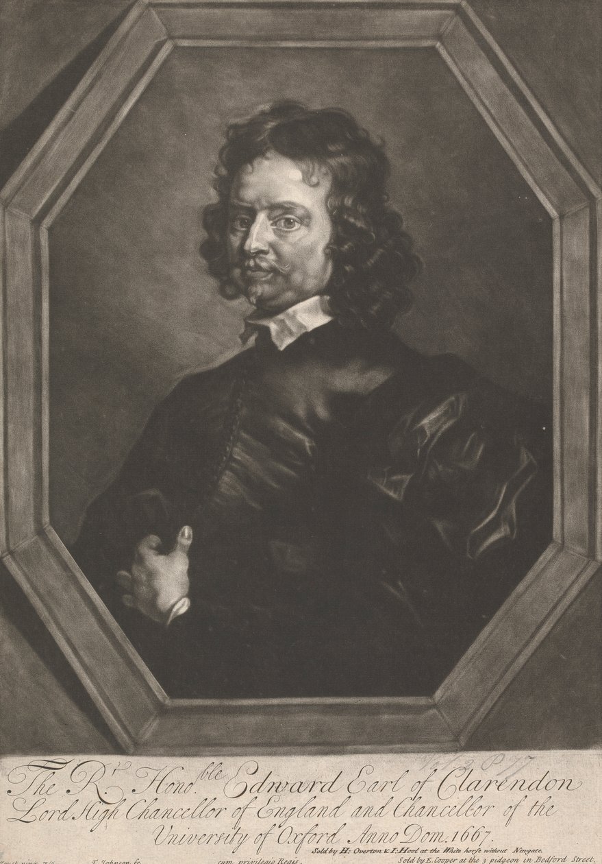 Wielce Czcigodny Edward, hrabia Clarendon autorstwa Thomas Johnson