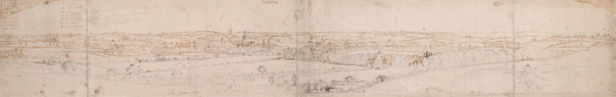 Widok na Canterbury autorstwa Thomas Johnson