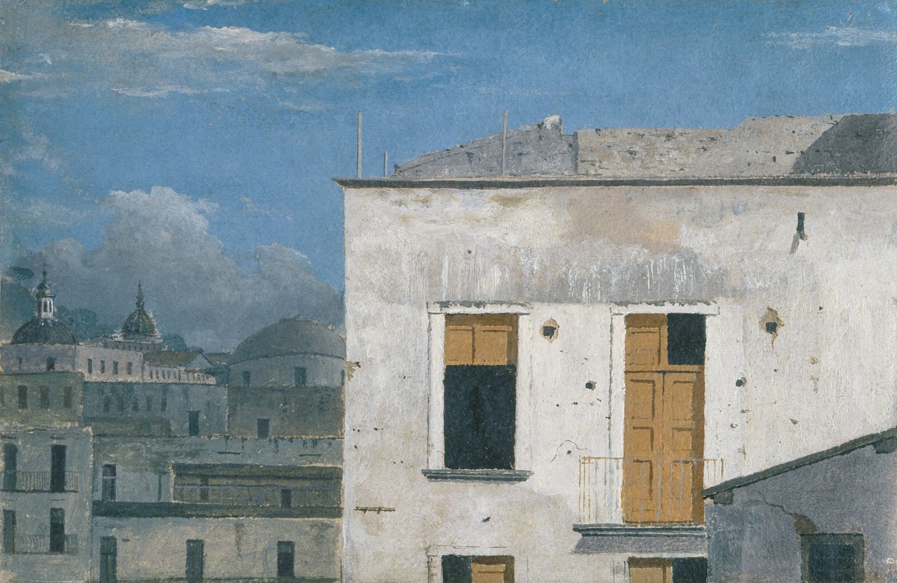 „Budynki w Neapolu”, 1782 autorstwa Thomas Jones