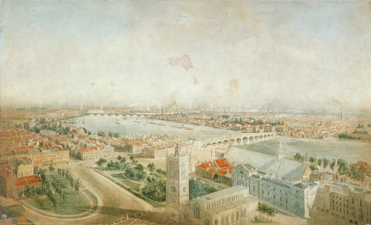 Westminster, Londyn, ok. 1830 r. autorstwa Thomas Kearnan