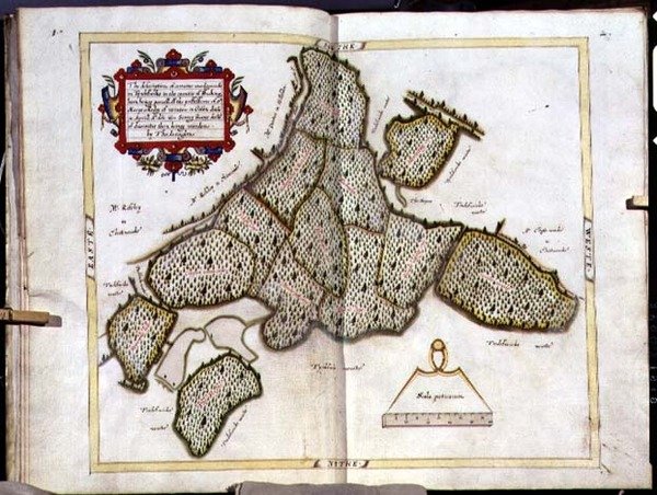 Archiwum 5672 Mapa Tingewick w Buckinghamshire autorstwa Thomas Langdon