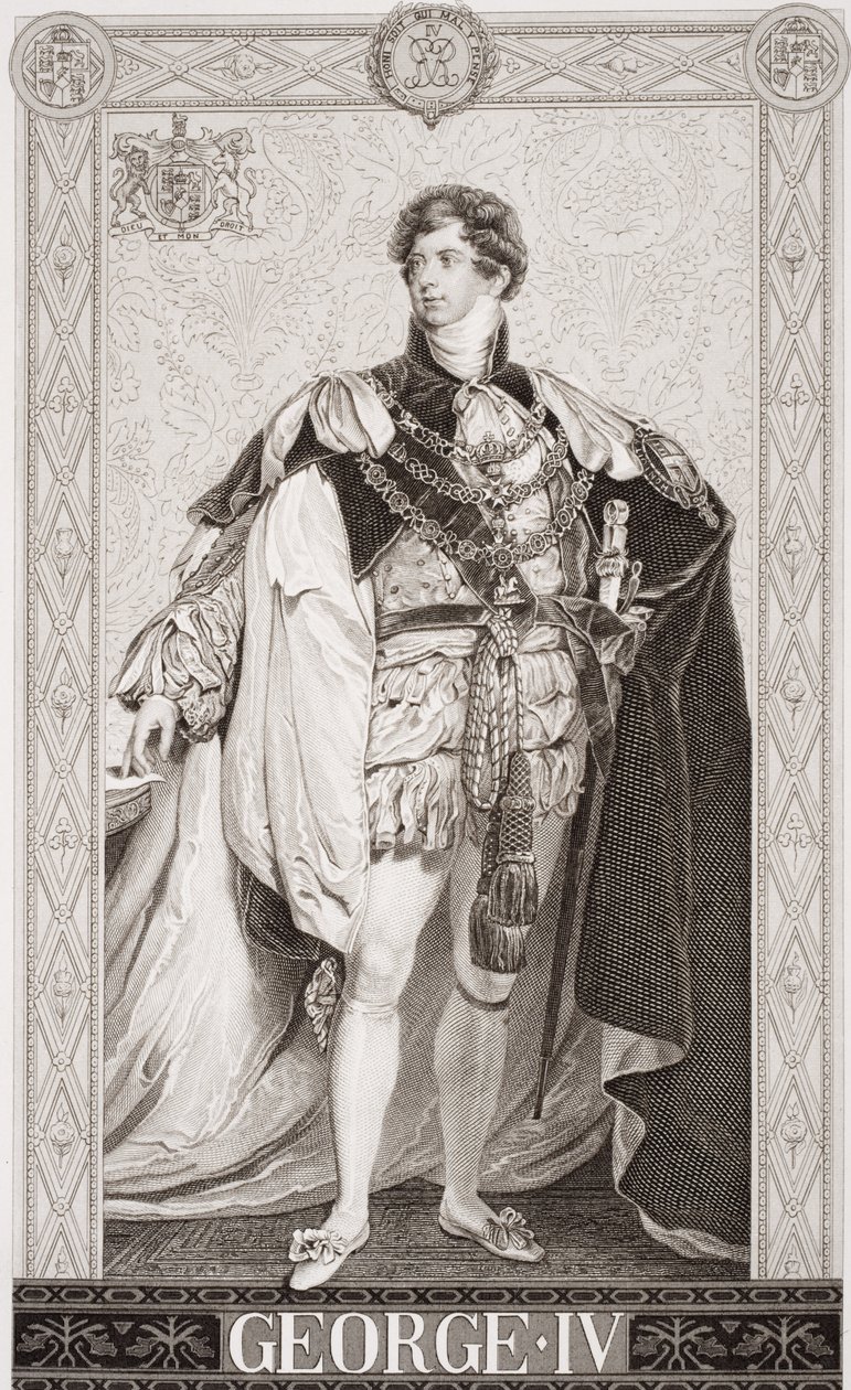 Jerzy IV (1762-1830) z `Illustrations of English and Scottish History