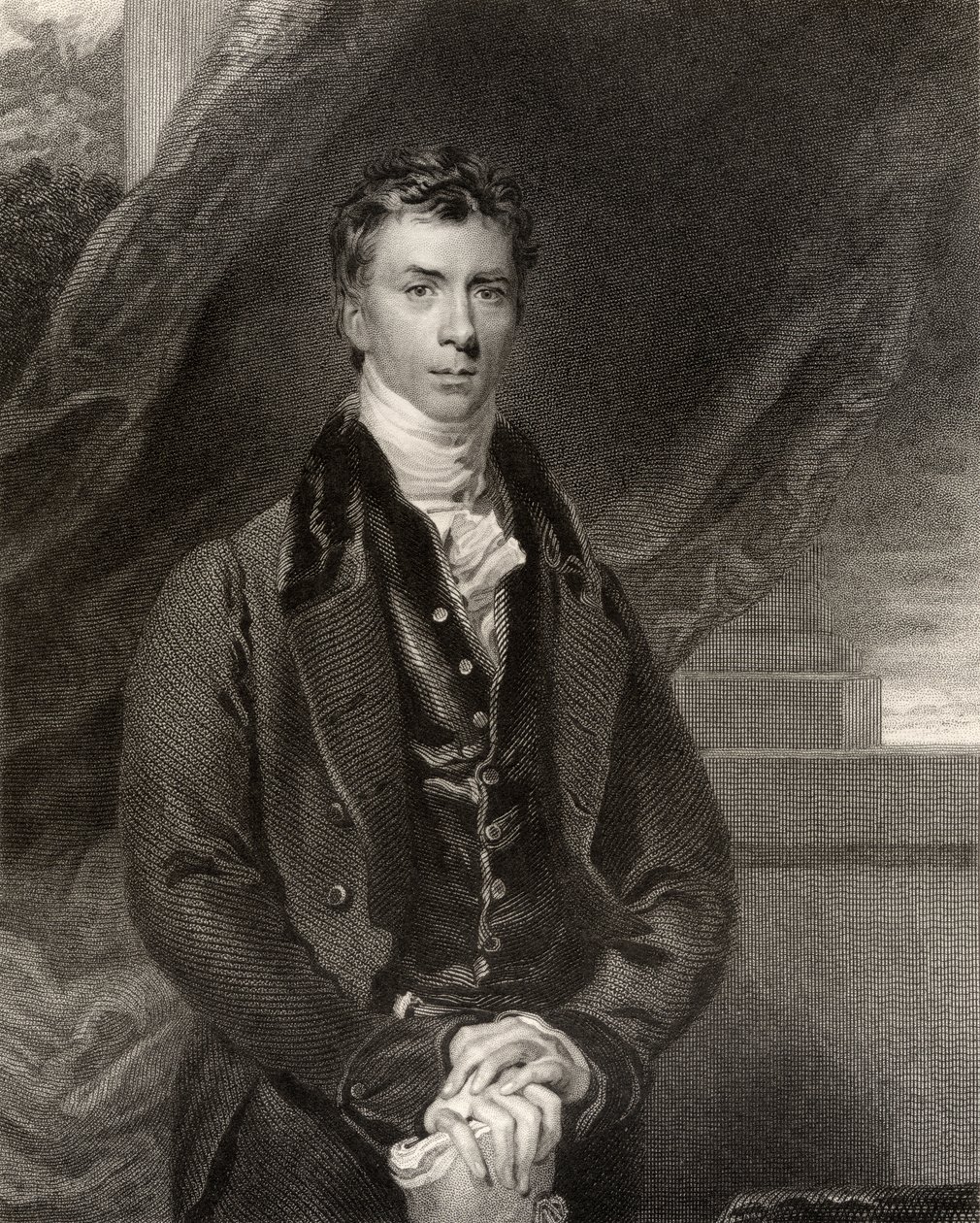 Henry Peter Brougham, 1. baron Brougham i Vaux, rycina wykonana przez H. Robinsona, z "National Portrait Gallery, tom IV", opublikowana ok. 1835 r. autorstwa Thomas Lawrence