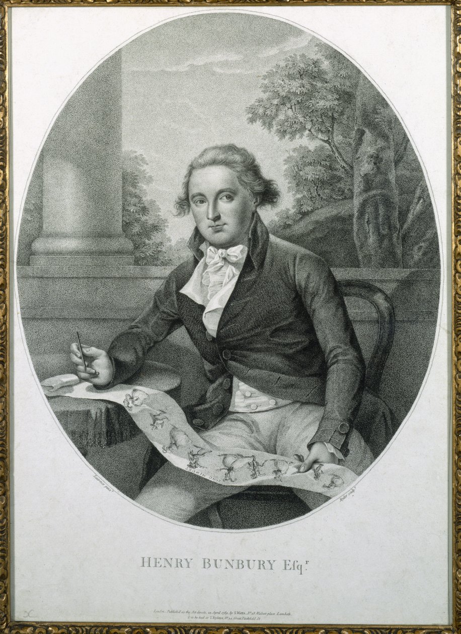 Henry William Bunbury, grawerowany przez Thomasa Rydera (1746-1810) 1789 autorstwa Thomas Lawrence