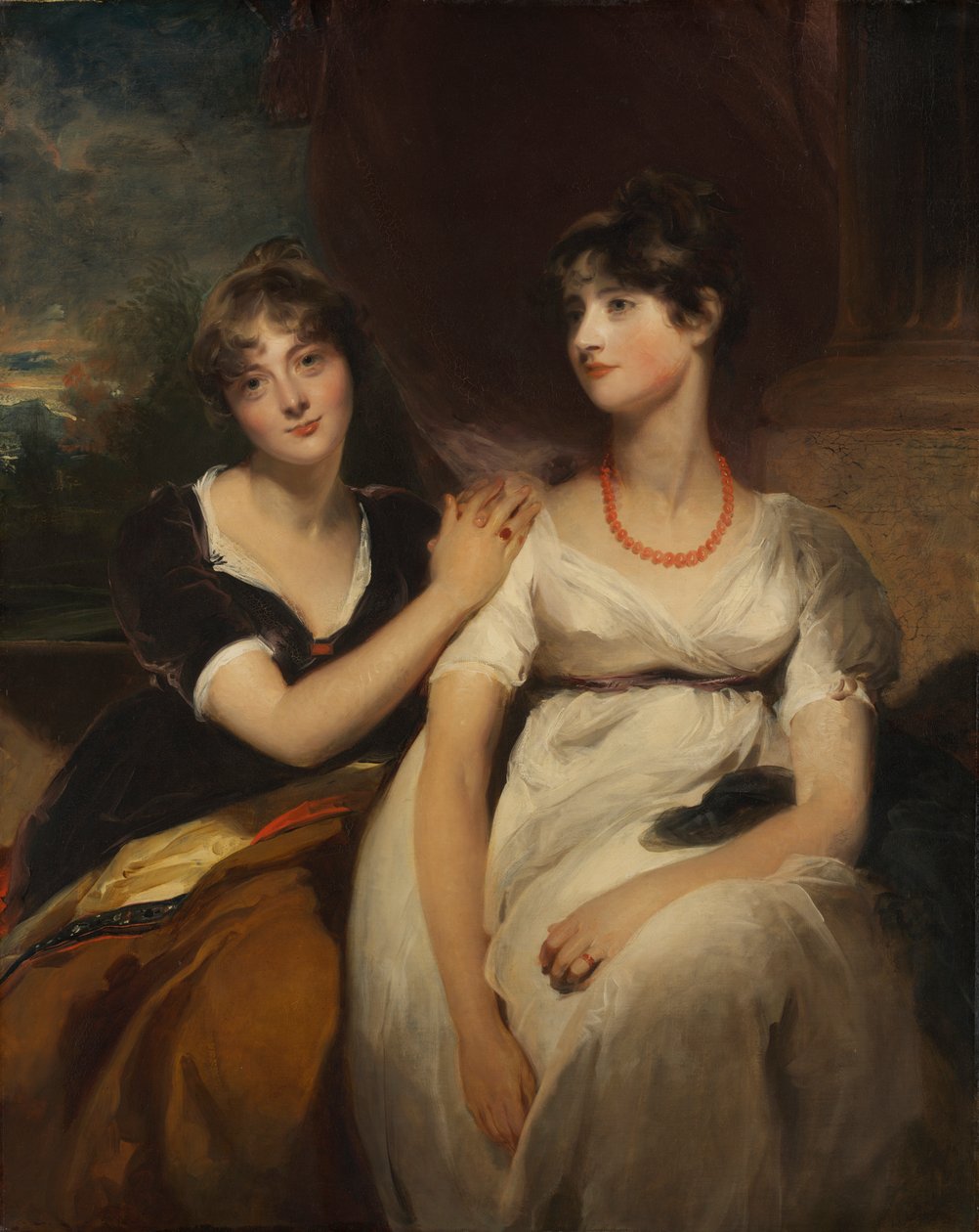 Portret Charlotte i Sarah Carteret-Hardy autorstwa Thomas Lawrence