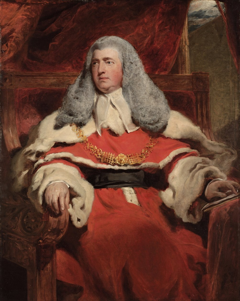 Portret Edwarda Lawa, 1. barona Ellenborough, MP. autorstwa Thomas Lawrence