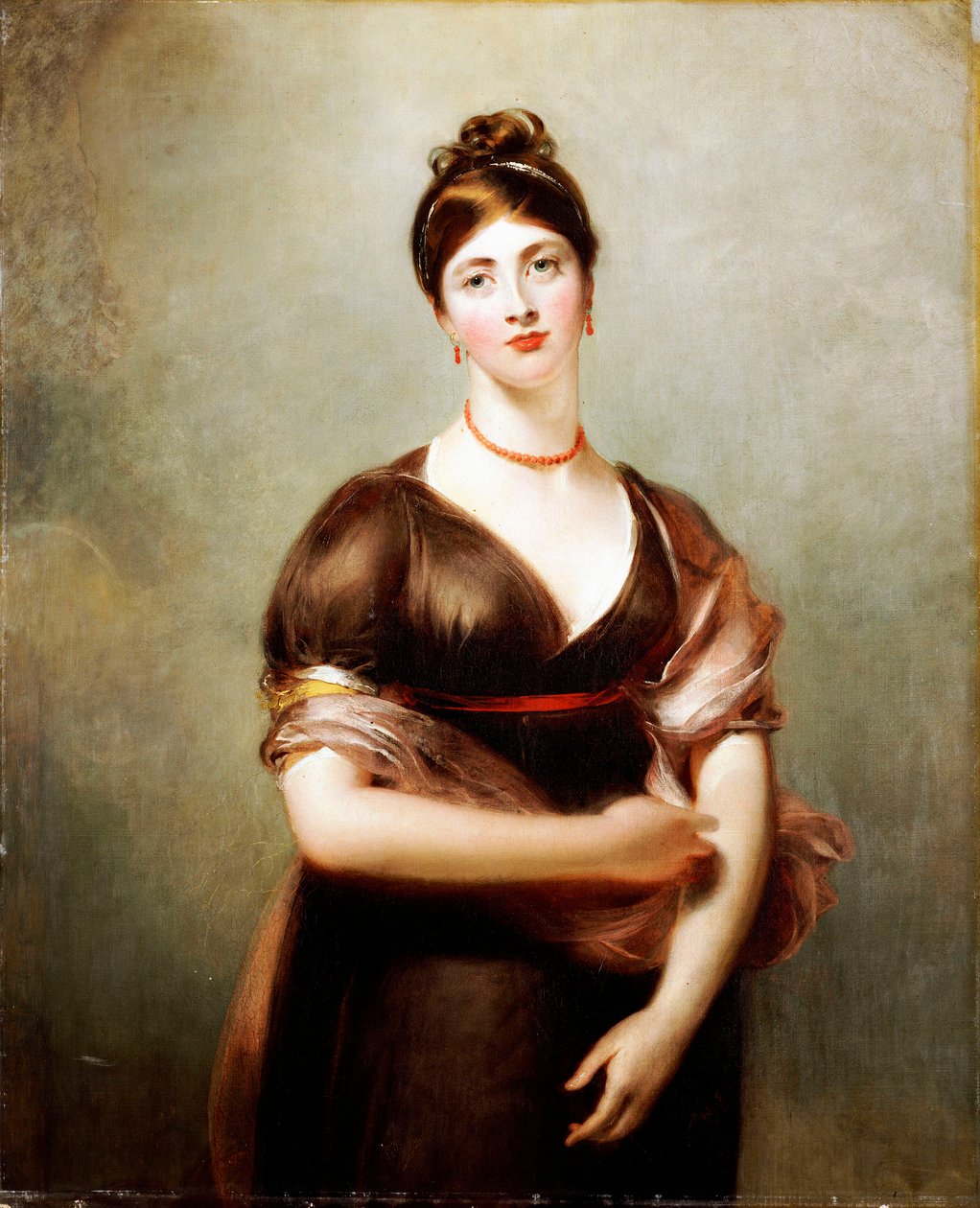Portret Elizabeth Jennings, w pozie Wenus z Medyceuszy, 1798-99 autorstwa Thomas Lawrence