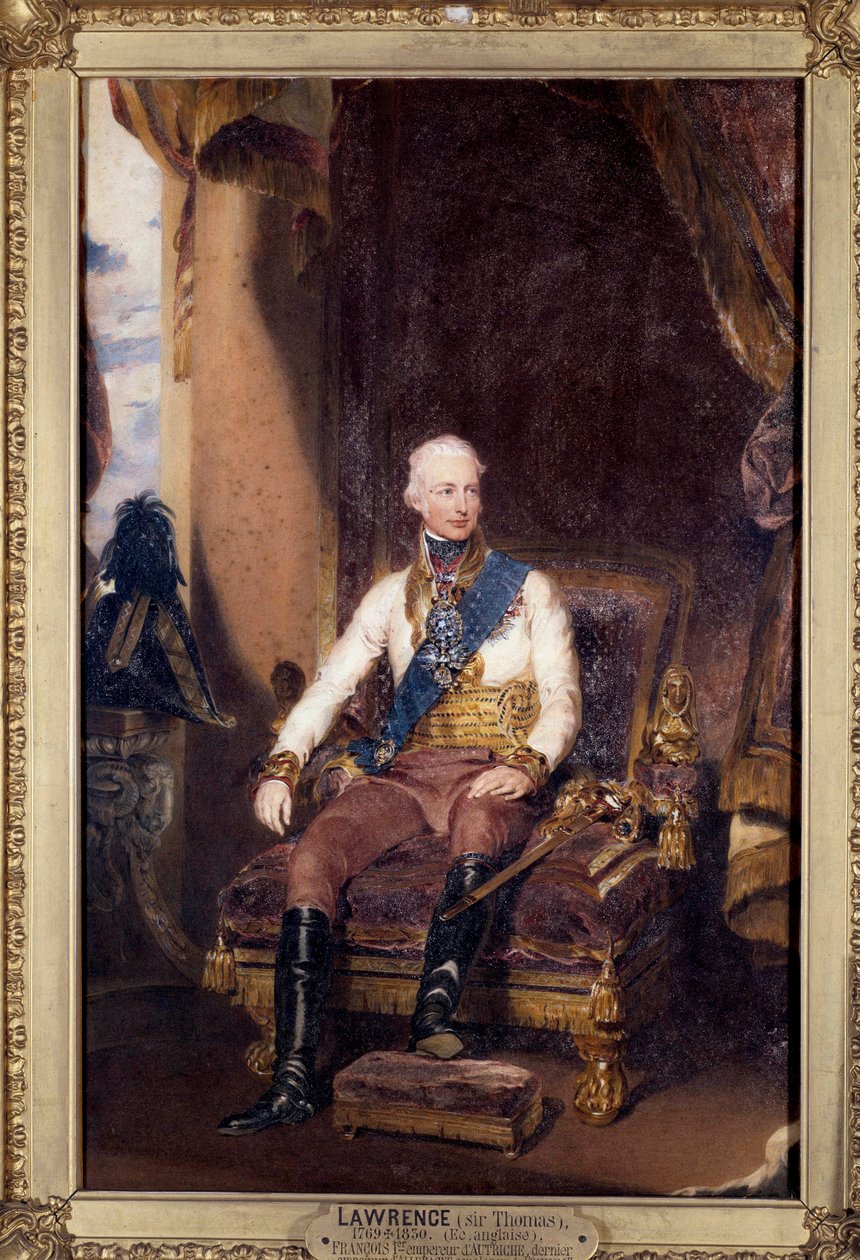 Portret Franciszka I (1768-1835) cesarza Austrii, ostatniego cesarza Niemiec pod nazwą Franciszek II Obraz Thomasa Lawrence