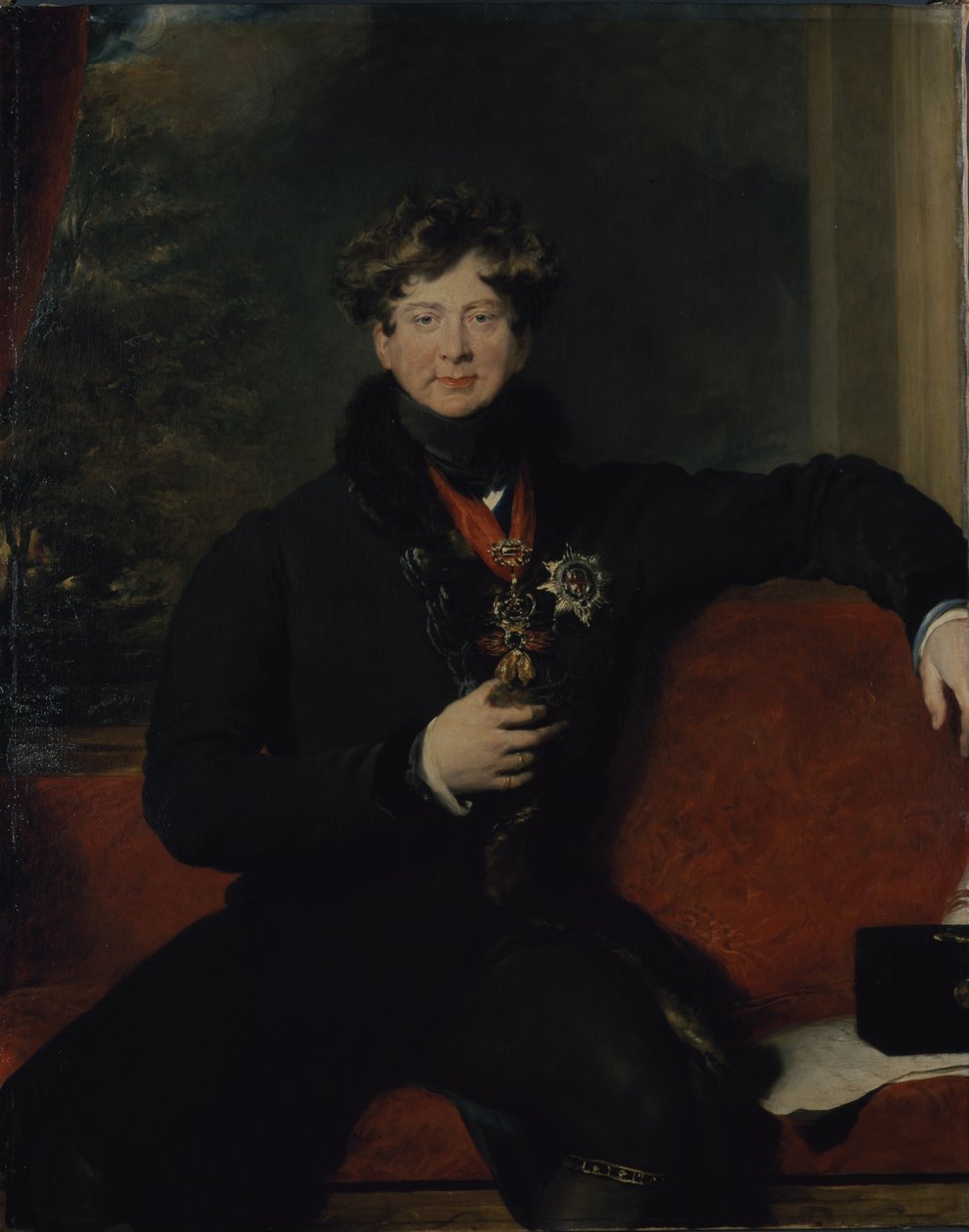 Portret Jerzego IV (olej na płótnie) autorstwa Thomas Lawrence