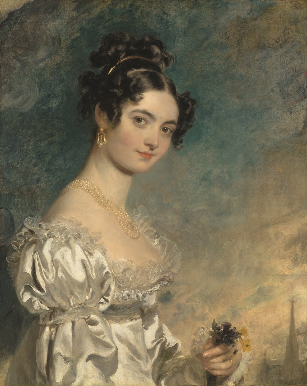 Portret Lady Seliny Meade (1797-1872) (olej na płótnie) autorstwa Thomas Lawrence