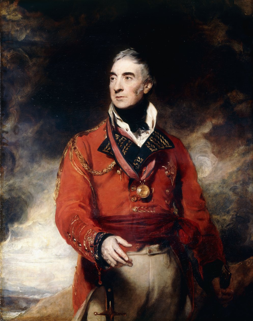 Portret generała porucznika Sir Thomasa Grahama, KB, później 1. barona Lynedocha autorstwa Thomas Lawrence