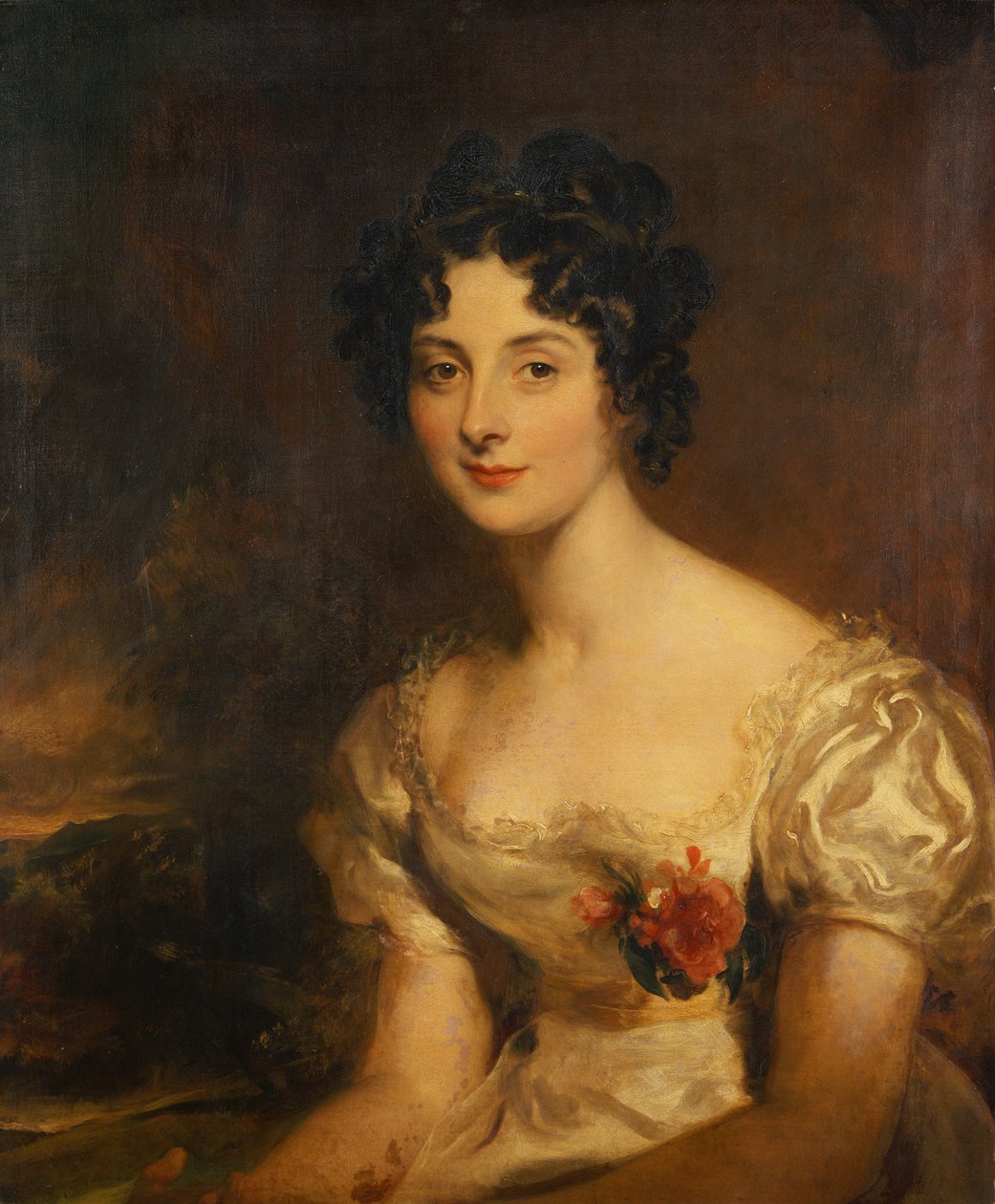 Portret panny Emily Maxwell (olej na płótnie) autorstwa Thomas Lawrence