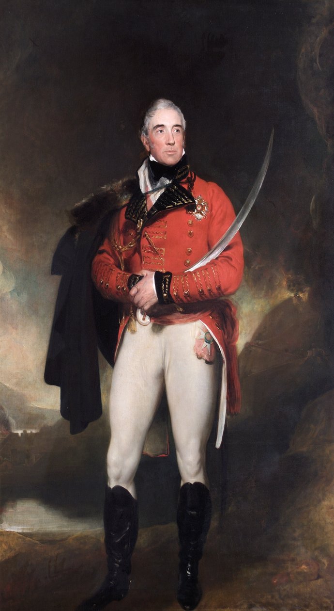 Portret Thomasa Grahama, Lorda Lynedocha, brytyjskiego żołnierza, c1817. autorstwa Thomas Lawrence