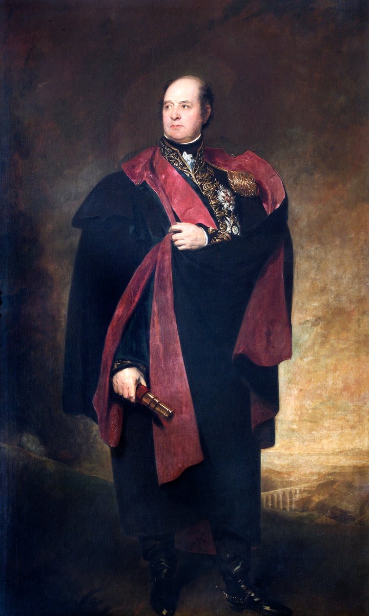 Portret Williama Carra Beresforda, 1. wicehrabiego Beresforda, żołnierza brytyjskiego, c1818 r. autorstwa Thomas Lawrence