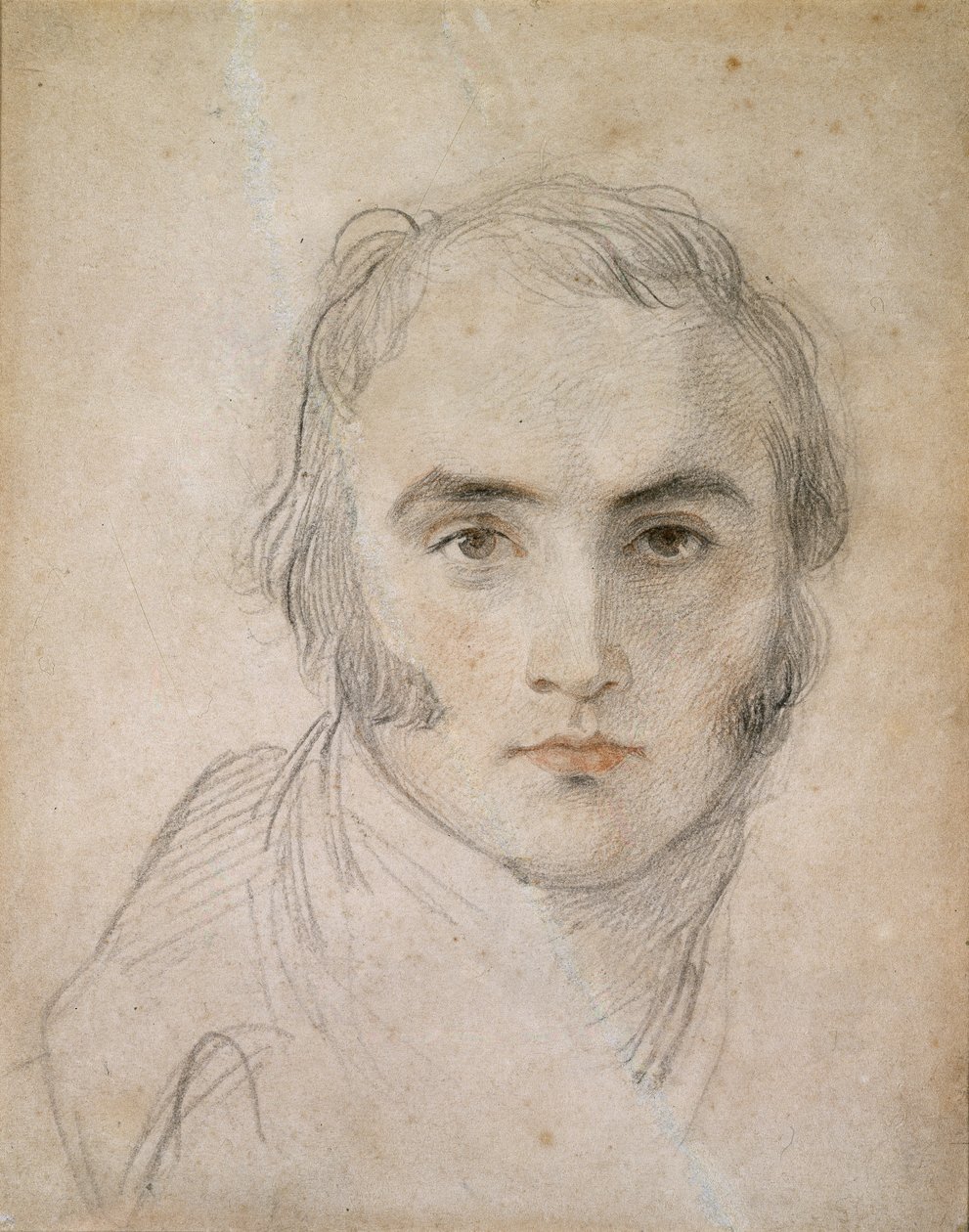 Autoportret, XVIII w. (kreda i wc na papierze) autorstwa Thomas Lawrence