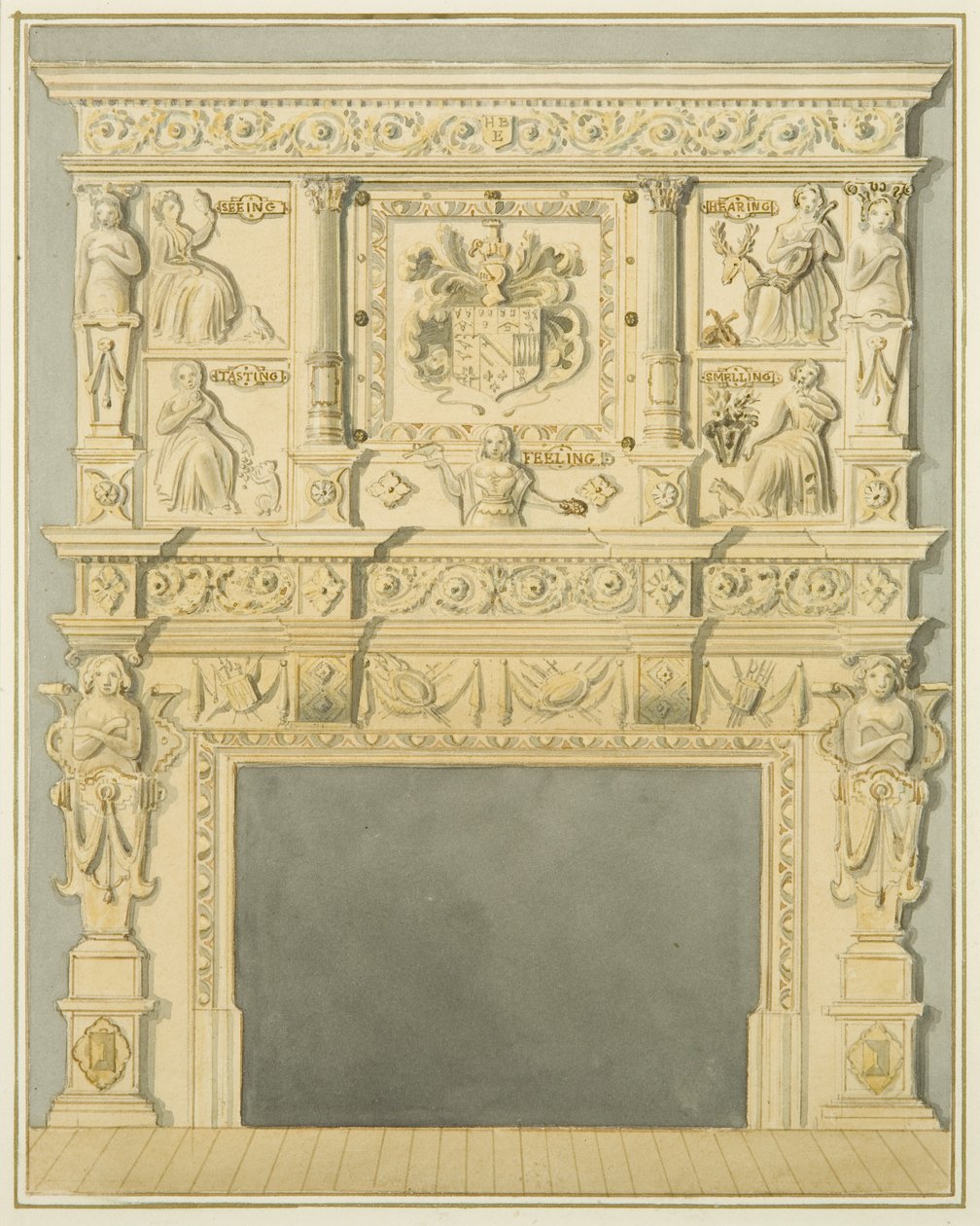 Kominek autorstwa Thomas Leeson the Elder Rowbotham