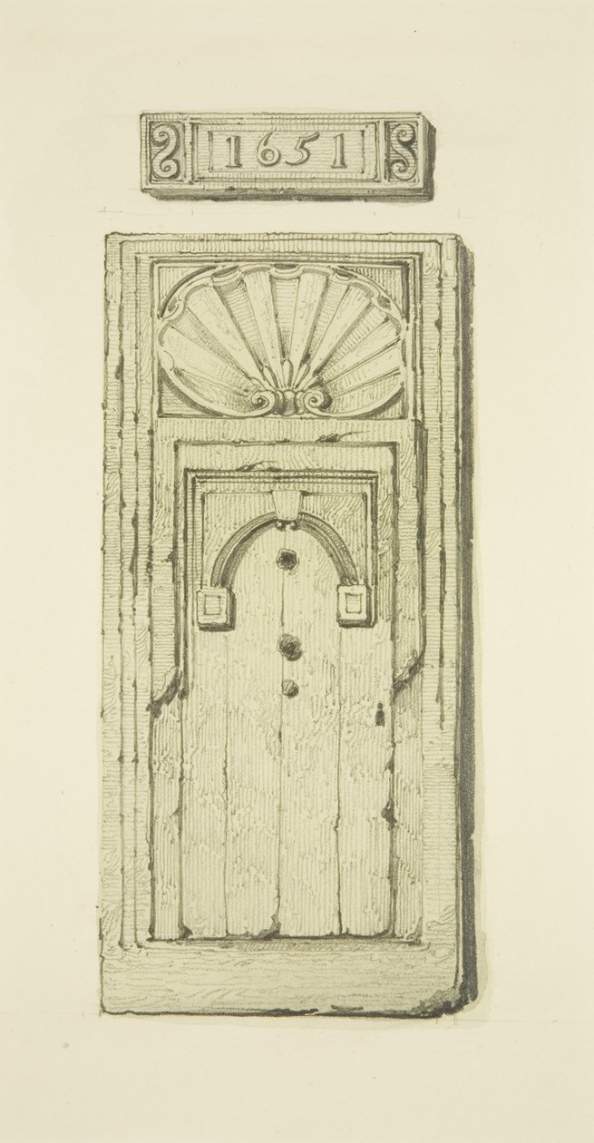 Połowa Wielkiej Bramy do „Jagnięcej Karczmy”, West Street (akwarela na papierze) autorstwa Thomas Leeson the Elder Rowbotham